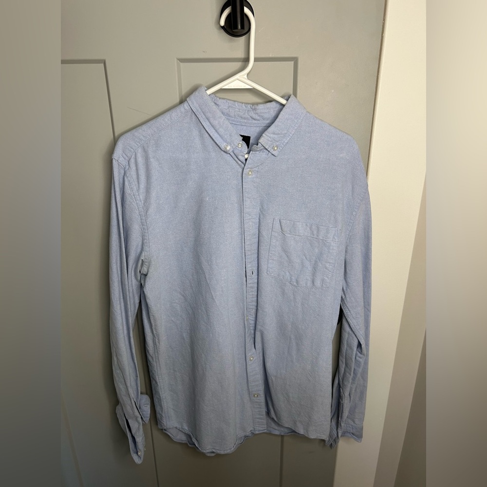 H&M thin denim button down